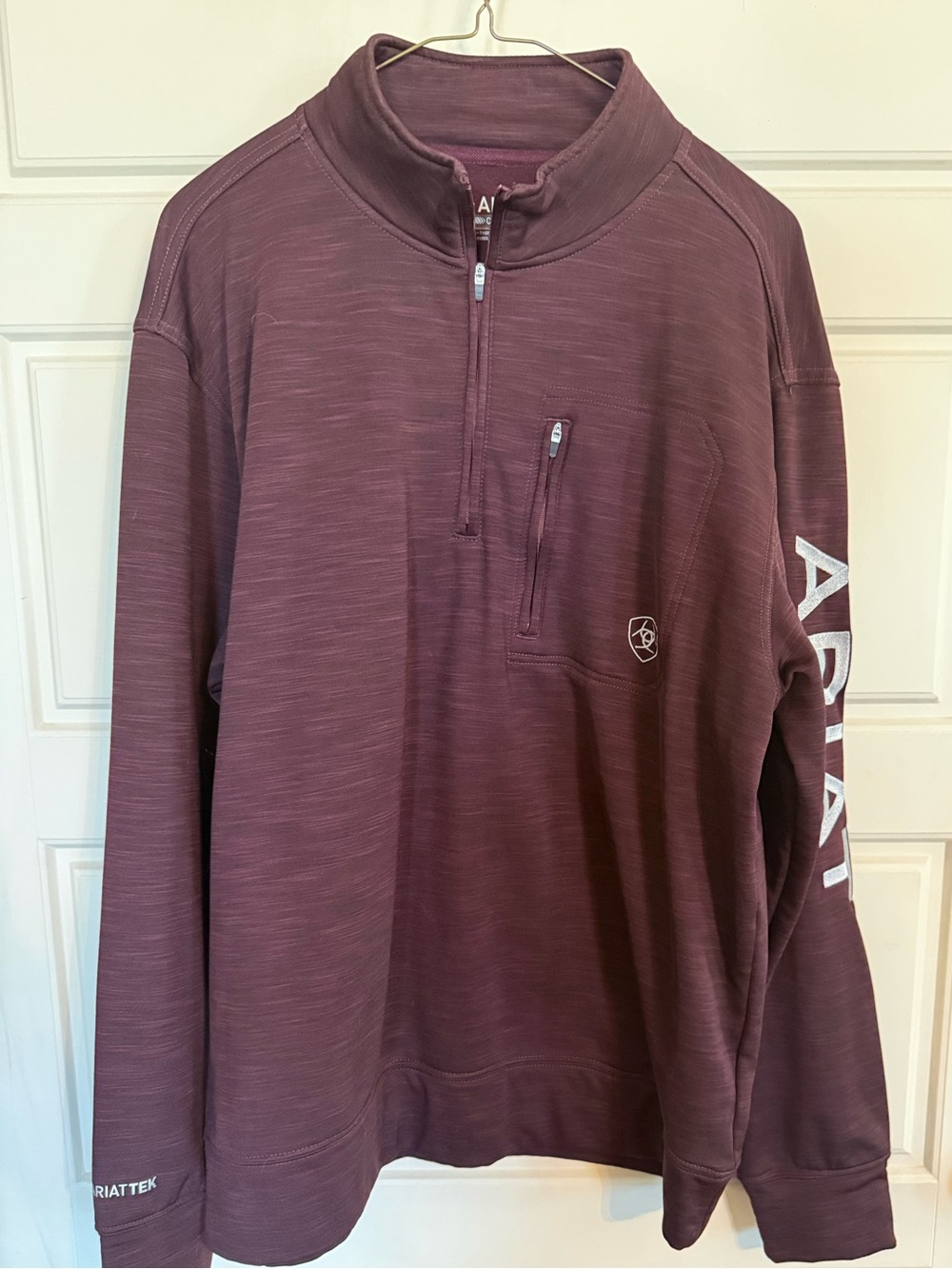 Ariat Maroon Half-Zip Performance Pullover